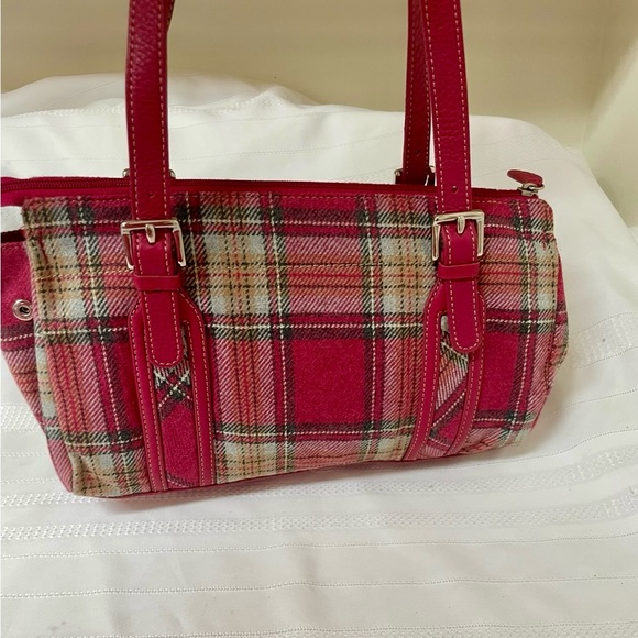 💖FOSSIL Plaid Pink Handbag💖 - Picture 6 of 14